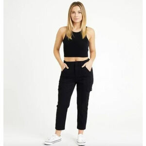 White House Black Market Pants Size 0 NEW High Rise Utility Crop Pants Cargo